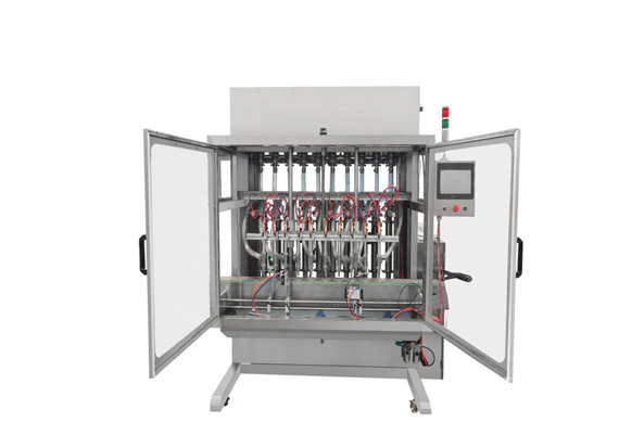 Automatic Servo Piston Type Daily Chemical Liquid Detergent Shampoo Filling Capping Labeling Machine Line