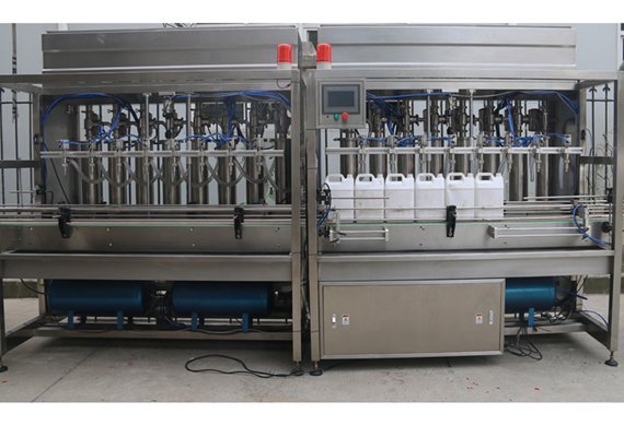 Automatic piston paste filling capping line