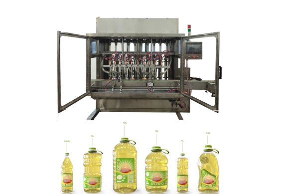 Automatic oil filling machine oil filler oil bottling filling capping labeling machine with video