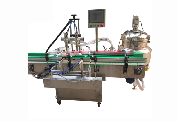 CE standard stainless steel and factory direct sale 2 nozzles liquid filling machine