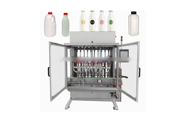 automatic bottle filling capping and labeling machine with tomato sauce