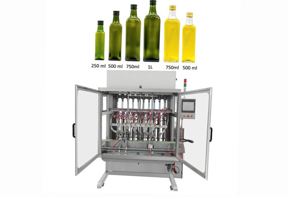 automatic olive oil filling capping and labeling machine with video