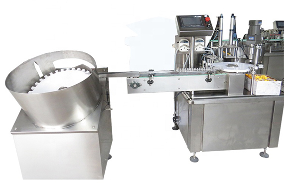 Automatic eliquid round bottle filling capping and labeling machines