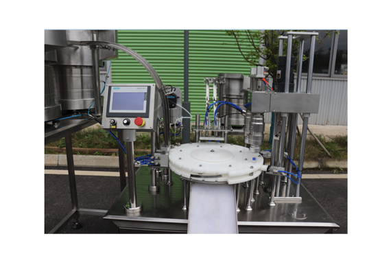 Automatic diagnostics ivd liquid filling capping machine for assay buffer with video