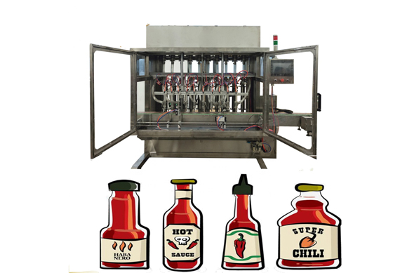 automatic bbq machine black cherry jam filling machine bottle fill chilli sauce WITH VIDEO