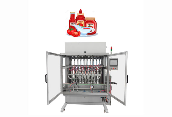 automatic pesto sauce filling capping and labeling machine with VIDEO