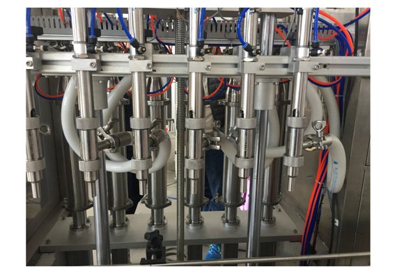 automatic mashed potato bottle filling capping and labeling machine with video