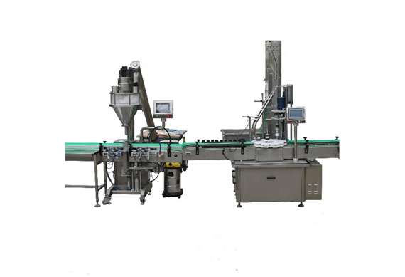 automatic talc powder french chalk filling and capping machine