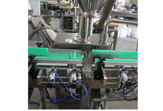 automatic talc powder french chalk filling and capping machine