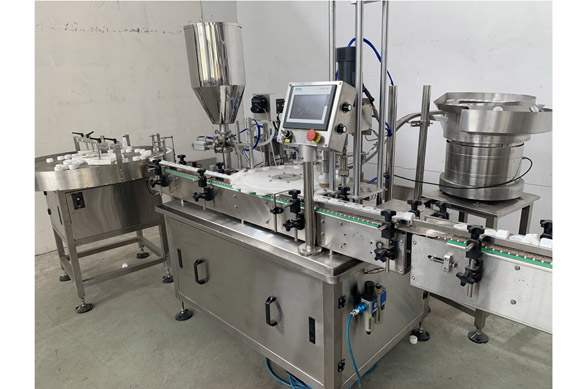 automatic rose essential oil bottle filling capping and labeling machine