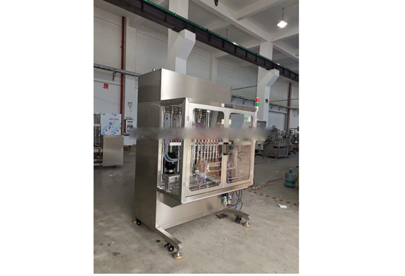 automatic pneumatic refrigerant filling capping labeling machine