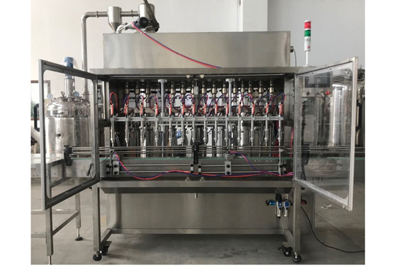 automatic pneumatic refrigerant filling capping labeling machine