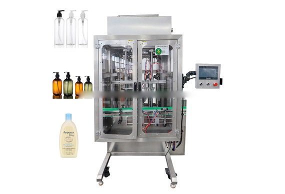 automatic nutrient solution bottle filling capping and labeling machine with video