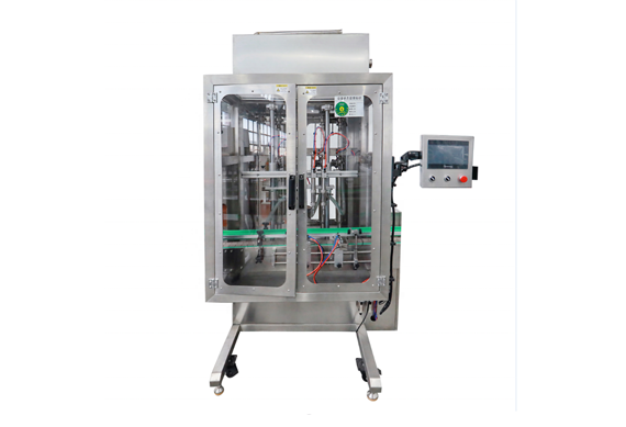 Automatic viscous liquid filling for plastic bottle jar