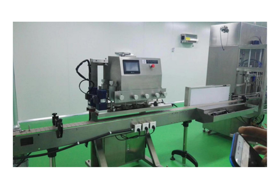 Automatic packing and filling machine for glass bottle honey