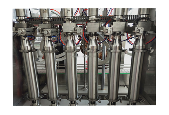 Automatic piston filler for high viscosity liquid with video