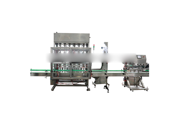 2 heads Automatic liquid filling machine with conveyor PLC control