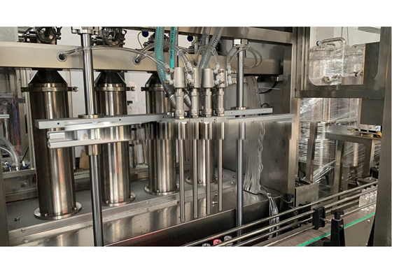 automatic dressing bottle filling capping and labeling machine with video