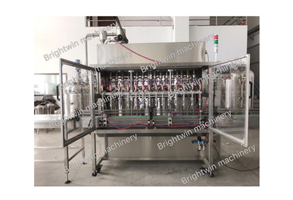 automatic ketchup metal can filling capping and labeling machine with video