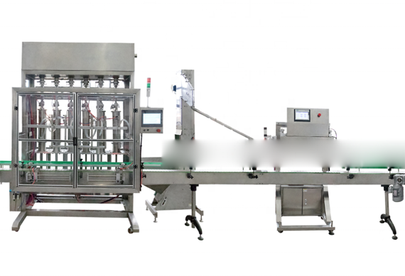 Automatic paste bottle filling capping and labeling machine