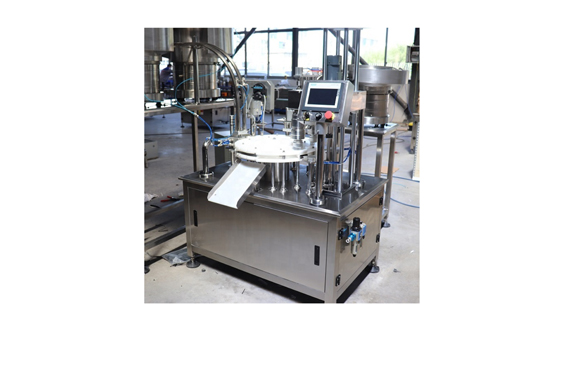 Automatic vitro diagnostic liquid filling capping machine with video