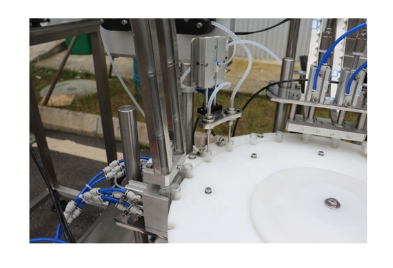 Automatic vitro diagnostic liquid filling capping machine with video