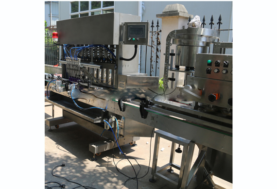 automatic body spray filling capping labeling machine