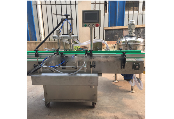 Shanghai factory piston cream filling 2 heads machine cream bottling filler machine two nozzles filling machine for cream