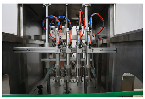 Automatic hemp oil bottle filling capping and labeling machine with video