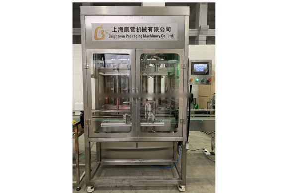 automatic condensed milk bottle filling capping and labeling machine with video