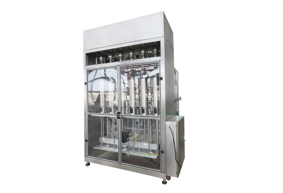 Automatic bottle filling capping and labeling machine for viscous liquid