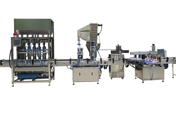Shanghai factory oil filling machine bottle filling capping and labeling machine oil bottle filling machine with video