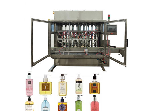 automatic cosmetic shampoo filling capping labeling machine cosmetic product dishwashing detergent filling machine