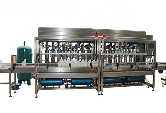 Automatic digital control liquid filling capping and labeling machine