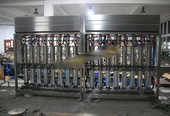 Automatic digital control liquid filling capping and labeling machine