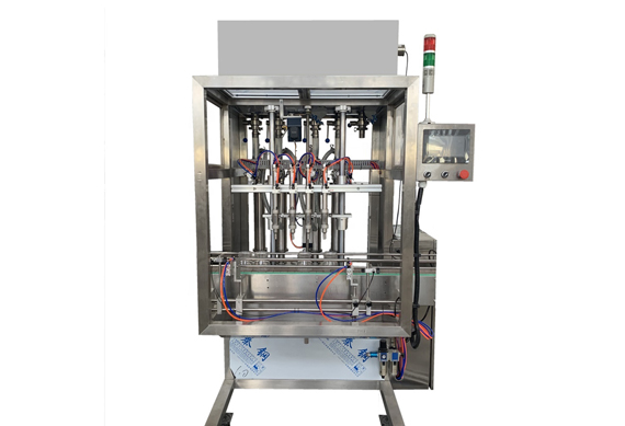 automatic grease bottle filling capping and labeling machine with video