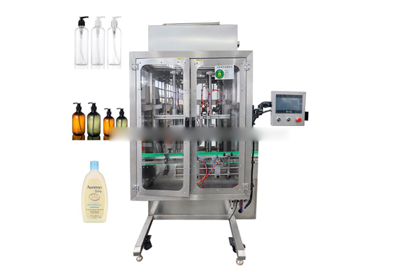 Automatic red sauce/hot pepper sauce bottle filling capping and labeling machine with video