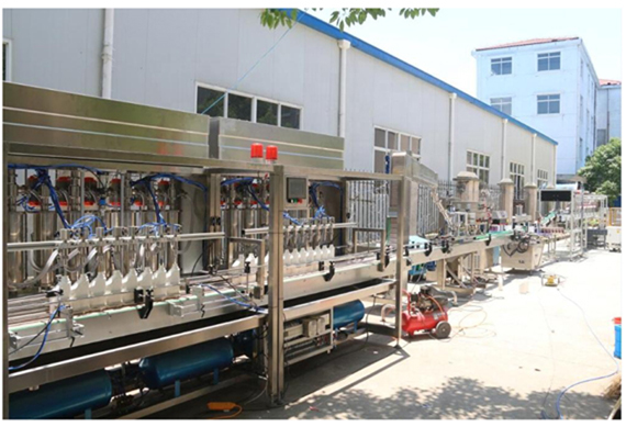 automatic multi nozzles pneumatic piston brake oil/ lube oil filling machine