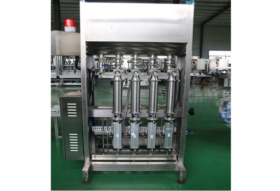 Factory machines automatic four heads filling machine FOUR heads filler with video