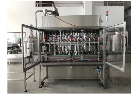 Automatic pneumatic piston dosing machine for honey