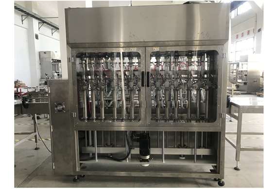 Automatic pneumatic piston dosing machine for honey