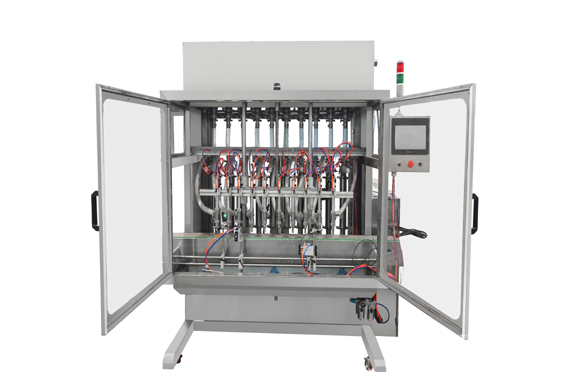 automatic salad dressing bottle filling capping and labeling machine with video