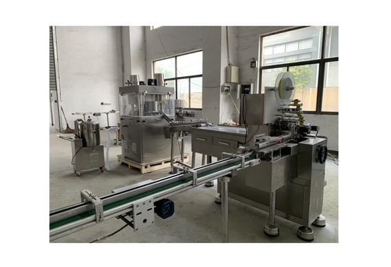 Shanghai factory Chicken Bouillon Cube Wrapping Machine Cube Wrapping Machine fold wrapping machine