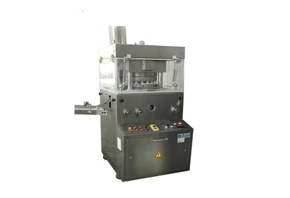 Automatic chicken cube pressing wrapping machine