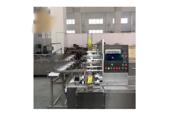 Automatic sugar cube wrapping machine