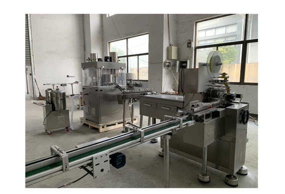 Manufacturer sale automatic bouillon cube pressing and wrapping machine line