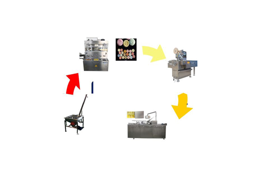 hot sale automatic soup bouillon cube making wrapping machine