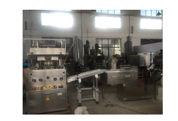 Main and Pre-pressing Rotary Bouillon chicken cube making machine