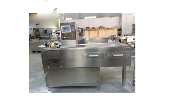 Shanghai factory chicken bouillon cube wrapping machine with carton machine with video