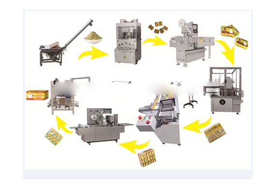 Best Quality China presse a cube maggi machine de cube bouillon bouillon stock pressing wrapping packing machine